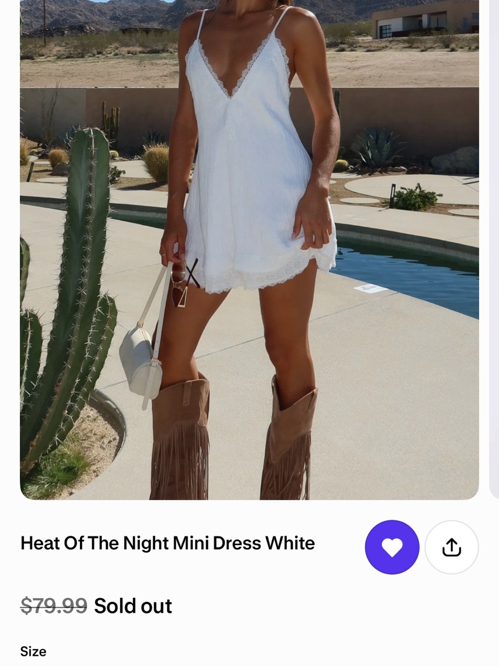 White mini dress